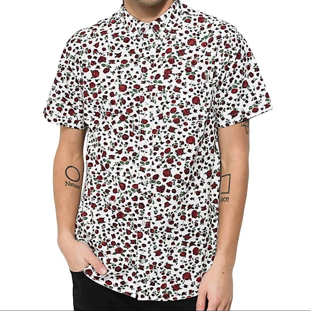 Dravus Landon Floral Short Sleeve Shirt, sz S
